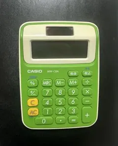 《カシオ電卓》MW-C8A グリーン