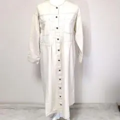 SELF SERVICE ロングシャツワンピース アイボリーのサムネイル