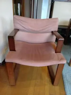 ブラウン　本革製 ダイニングチェア　4脚セット