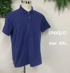 UNIQLO　ポロシャツ　XXL　ネイビー　半袖　メンズ