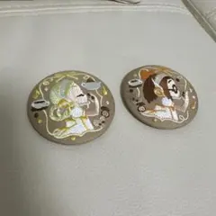 おジャ魔女どれみ　刺繍缶バッジ　【はづき　飛鳥ももこ（パティシエ）】