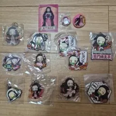 鬼滅の刃 竈門禰豆子 アクリルキーホルダーラバーマスコットセット　まとめ売り
