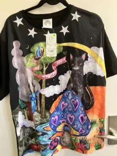 未使用　Scolat アートプリント Tシャツ Mサイズ ブラック