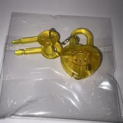 リラックマ ハート型南京錠キーチェーン