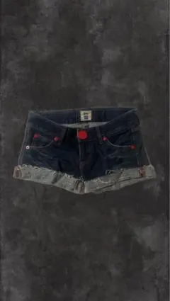 Leeダークブルー ショートパンツ SM y2kグランジ 平成 ローライズ 美品