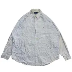 90s ラルフローレン BLAKE チェックBDシャツ XXL ビッグシルエット