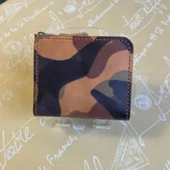 F04【エルヴァケーロ　ロロマレザー　本革】　L字ファスナーウォレット　財布