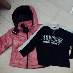 フード付きジャケット＆トップス（110センチ）２枚セット