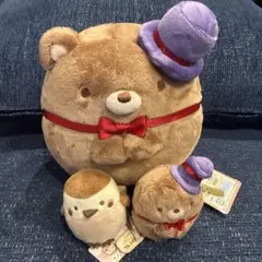 すみっコぐらし　くま工場長　てのりぬいぐるみ　スズメ　まとめ売り　3体セット