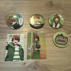 カラフルピーチ　じゃぱぱ　缶バッチ　カード