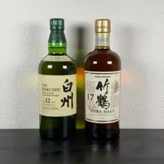 サントリー　白州12年　ニッカ　竹鶴17年　700ml　2本セットのサムネイル