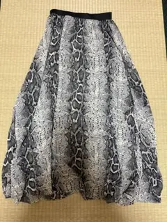 ジーナシス　JEANASIS パイソン　スリット　スカート裏地付き