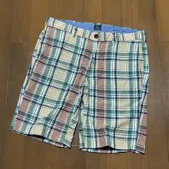 ジェイクルーJ.CREWマドラスチェック柄ショートパンツMLハーフパンツ古着のサムネイル