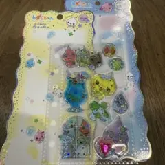 シール　おすそわけ　しずくちゃん　キラリンウォーターシール