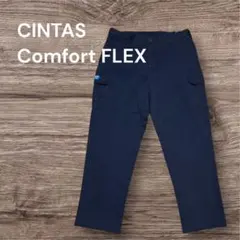 CINTASワークカーゴパンツW38ネイビー企業ロゴワイドXL相当古着のサムネイル