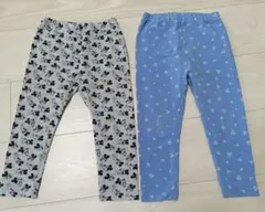 ユニクロ　10分丈レギンス　サイズ90　2本セット