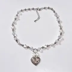 ハンドメイド ネックレス y2k ウィッシュコア バレエコア フェアリーグランジ