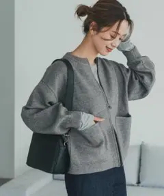 新品◆DOORS◆ニットZIPブルゾン《杢GRAY》アーバンリサーチ