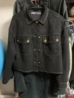 ZARA完売品 コントラストトップステッチジャケット