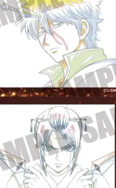 銀魂 吉原大炎上 入場者特典 第2弾 坂田銀時 月詠 原画ステッカー