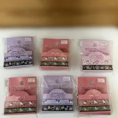 【新品】サンリオ 蓄光 マスキングテープ6種セット 暗闇で光る マステのサムネイル