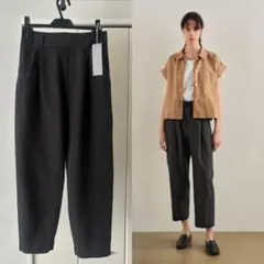 2022SS マーガレットハウエル リネン100% グレンチェックパンツ　1 2022SS マーガレットハウエル リネン100% グレンチェックパンツ 1