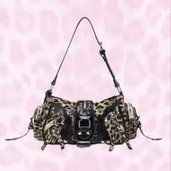 レオパード柄 ハンドバッグ ヒョウ柄 Y2K ギャル