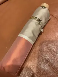 LANVIN 折りたたみ傘 グレー ピンク　166