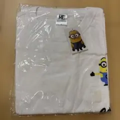 【新品未使用タグ付き】ミニオン ポケット付きTシャツ Lサイズ 白