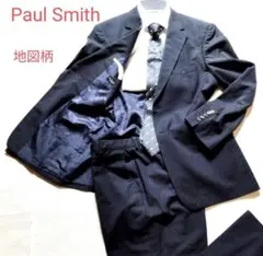 【希少】　ポールスミス　Paul Smith 　地図柄　スーツ 大きいサイズのサムネイル