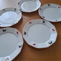 お値下げ【美品】ミキモト プレート 5枚 ベビー食器 ボーイズ 陶器