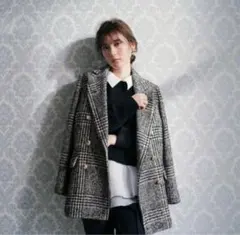 今日だけお値下☆アプワイザーリッシェ　チェックテーラードジャケットコート
