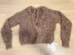 新品未使用　タグ付き　GYDA ジェイダ　シャギー ニット カーディガン