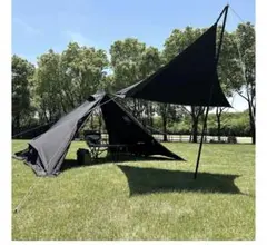 KANGGOGO ベルテント 黒 TC 5m グランドシート付属 - メルカリ