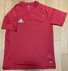 adidas アディダス　Tシャツ　赤　Oサイズ　メッシュ　adizero