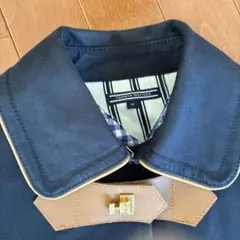 トミーヒルフィガー　トレンチコート　ロングコート　ネイビー　Mサイズ　レア　中古