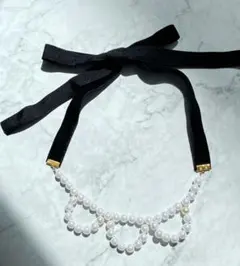 パールデザインネックレス