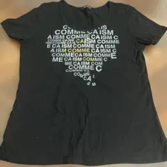 COMME CA ISM テキストプリント Tシャツ 半袖