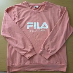 古着　FILA ピンク クルーネック トレーナー