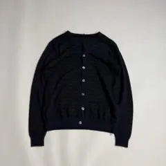 Border blue black rame cardigan