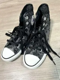 Converse コンバース ハイカット スパンコール 24.5cm 美品