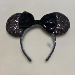 東京ディズニー ミッキー耳カチューシャ 黒とブラウン