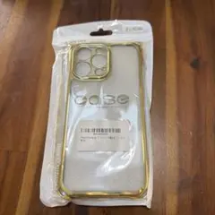 iPhone 15 Pro Max ソフトケース 韓国　クリアゴールド