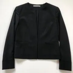 【美品】セオリーリュクス　エグゼクティブ　ノーカラージャケット　黒