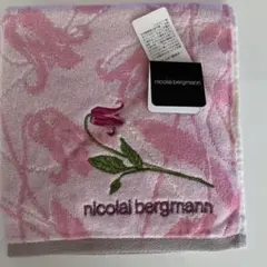 nicolai bergmann 花柄刺繍ハンカチ