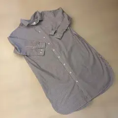 Gymphlex ストライプ シャツワンピース サイズ12
