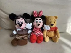 ミッキーマウス・ミニーマウス・プーさん ぬいぐるみセット