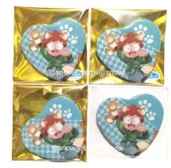 忍たま　ナンジャタウン　ハート缶バッジ　乱太郎　4点