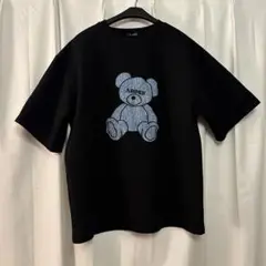 [✨極美品✨]SUREVE ブラック クマ刺繍 Tシャツ L size