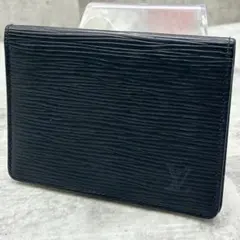 極美品 ルイヴィトン エピ レザー カードケース パスケース ブラック 定期入れ